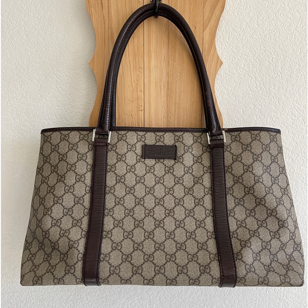 Gucci Vintage - Guccissima Tote Bag - Brown - Leather Handbag